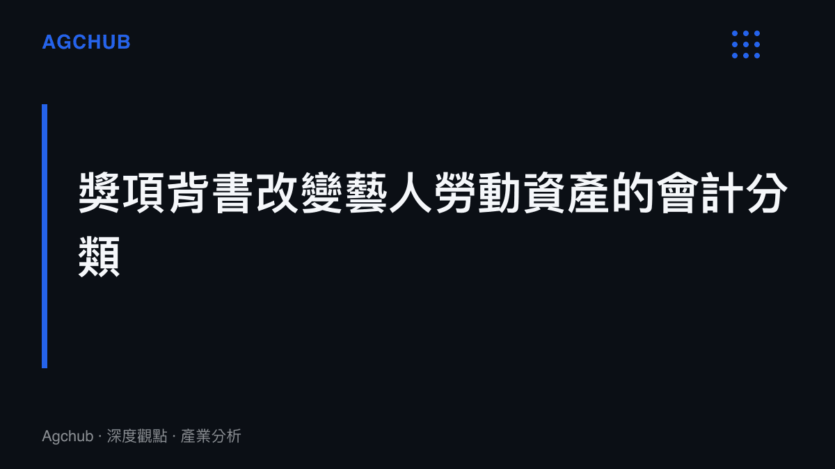 說明電影獎項如何將藝人的勞動資產從高風險的流量驅動轉向具備抗跌性的品牌資產