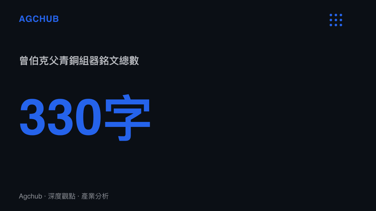 曾伯克父青銅組器共計三百三十字銘文的具體數據標示