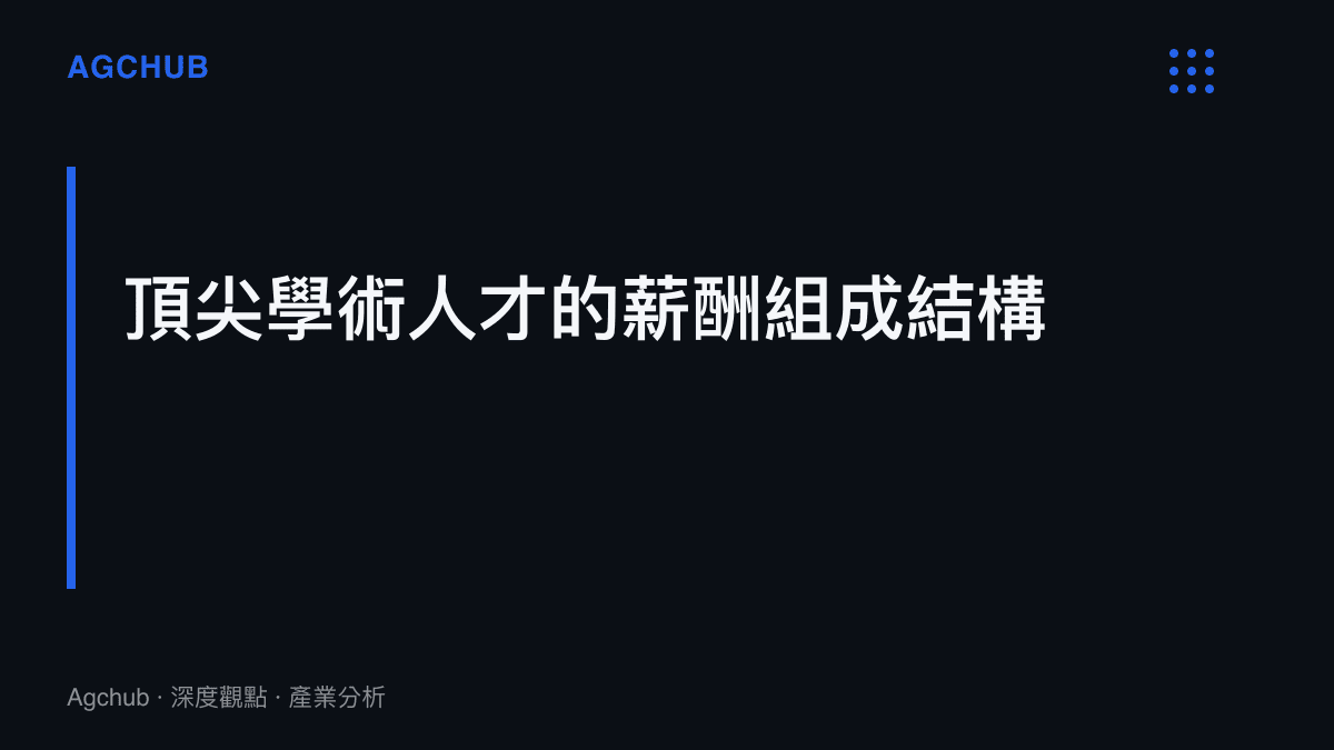 段落標題說明學術人才的薪酬包含基礎薪資、研究津貼與隱性學術資本溢價三個層次