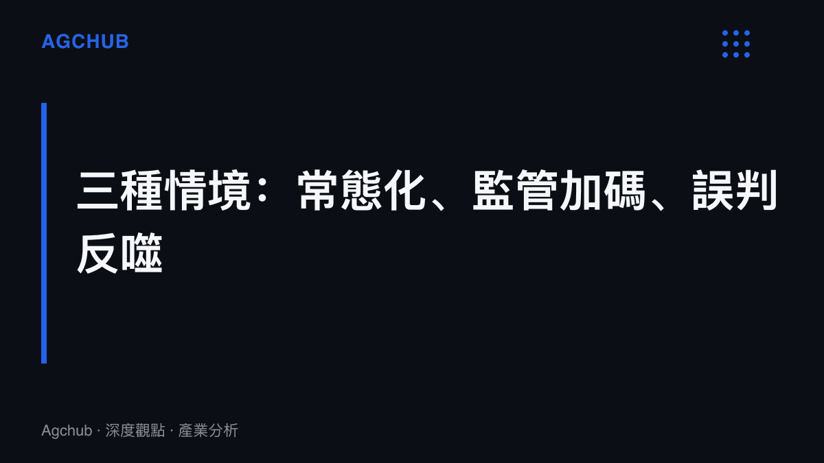 OpenAI 社區安全機制的三種後續情境，分別為報告常態化揭露、監管要求獨立稽核、誤判累積迫使攔截規則迭代